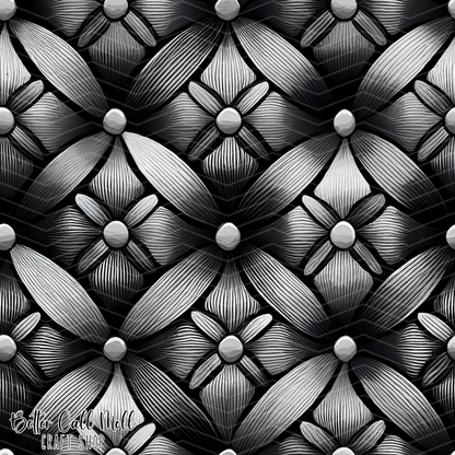 Shadow Petals 2 Digital Seamless Pattern