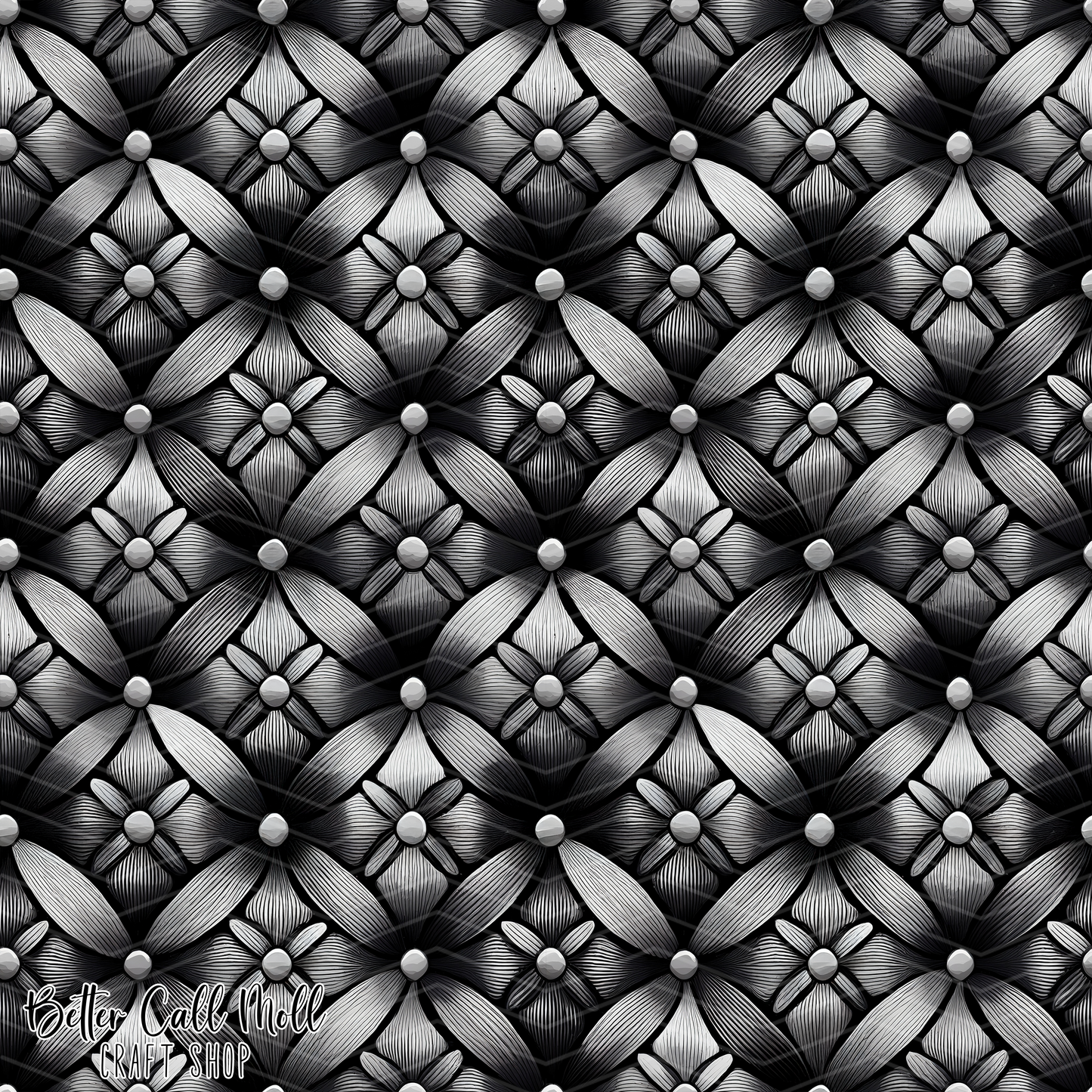 Shadow Petals 2 Digital Seamless Pattern