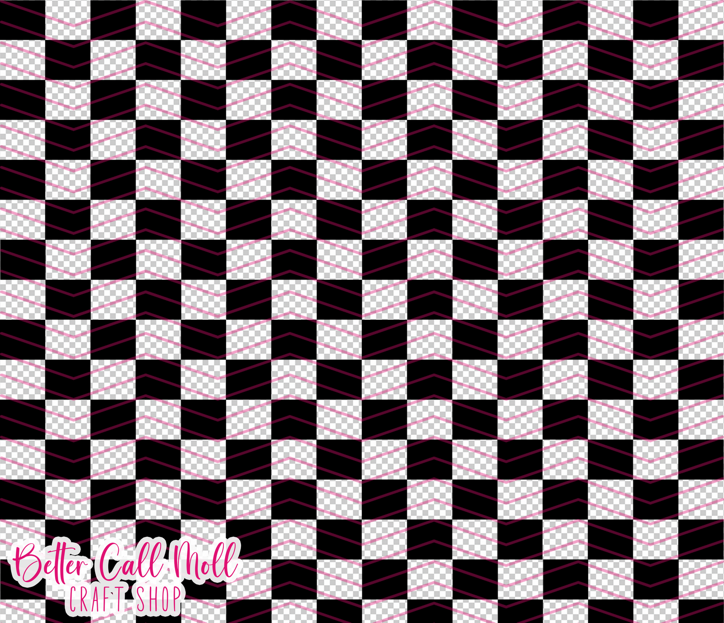 Checker Digital Tumbler Template
