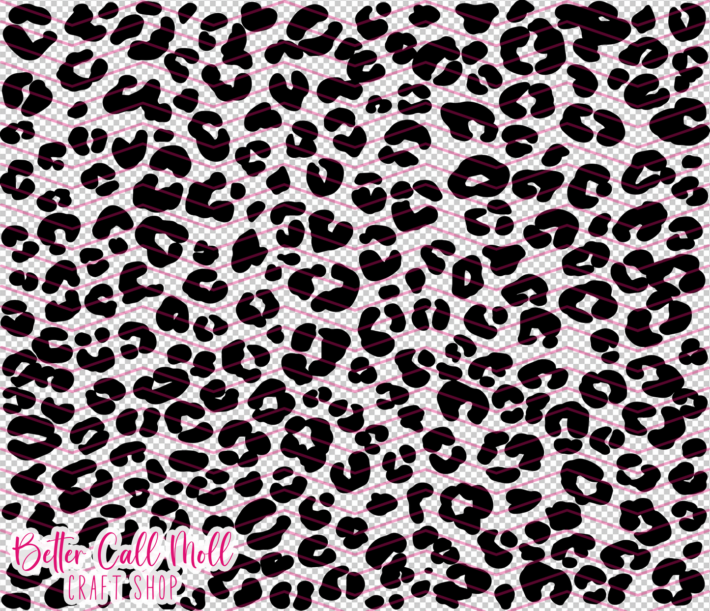 Leopard Spots Digital Tumbler Template