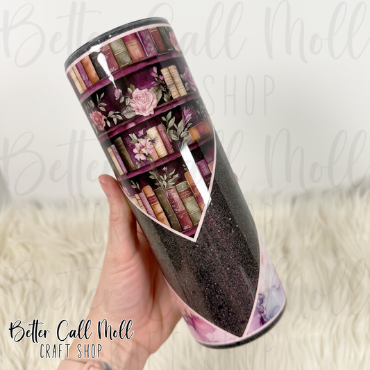 20oz Bookshelf Insulated Stainless Steel Coated Tumbler