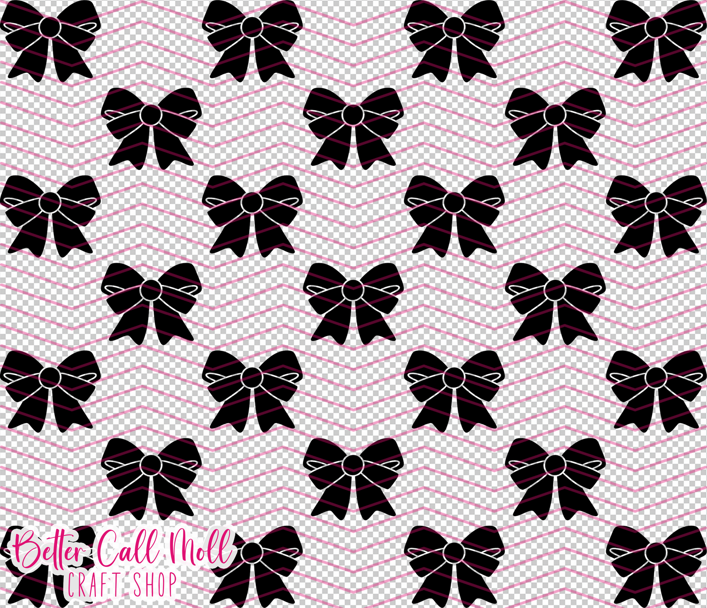 Bows Digital Tumbler Template