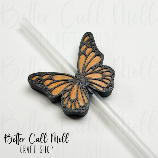 Butterfly 3D Straw Topper