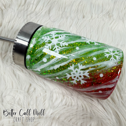 17oz Christmas Chickens Insulated Stainless Steel Coated Tumbler