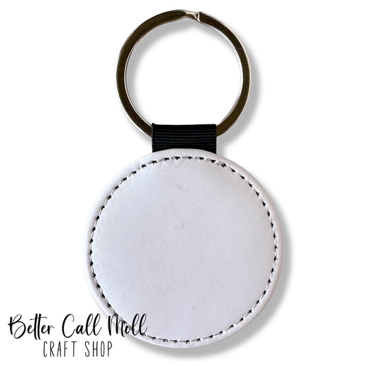 Faux Leather Keychain Sublimation Blank | Multiple Shapes