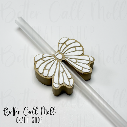 Concha Bow 3D Straw Topper
