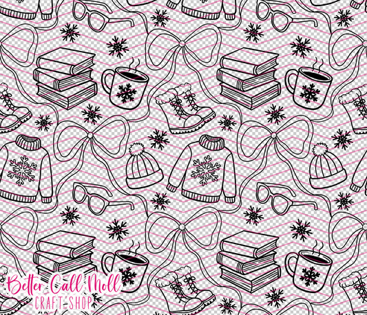 Cozy Winter Digital Tumbler Template