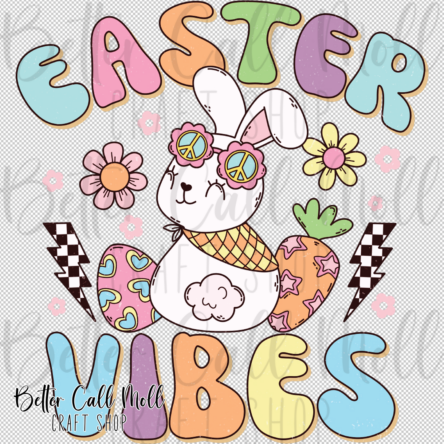 Easter Vibes UV DTF Decal