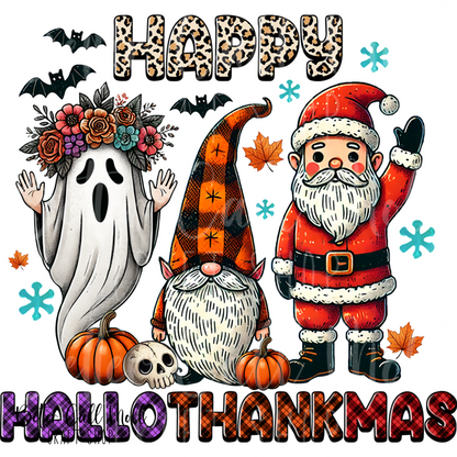 D081- Happy Hallothankmas UV DTF Decal