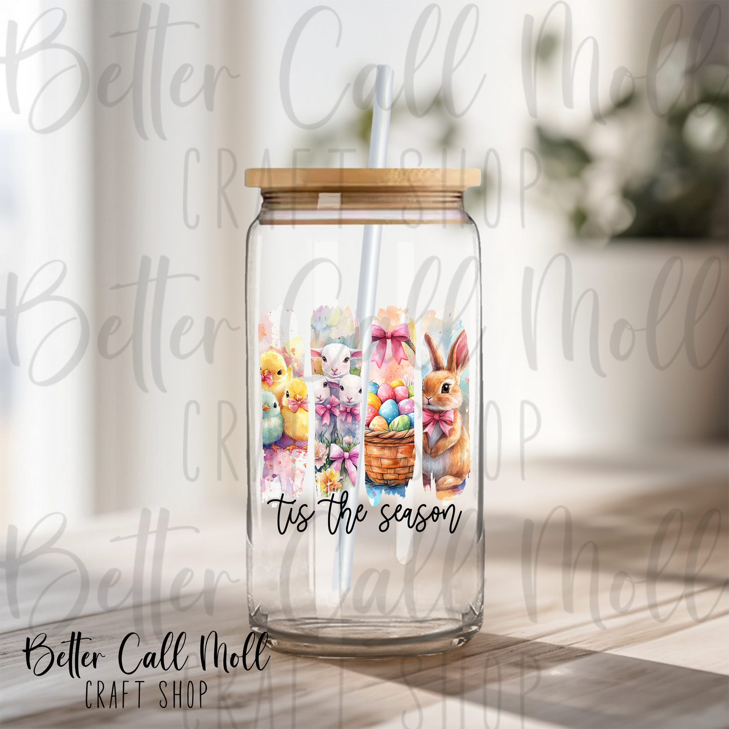 Tis the Season Easter UV DTF Decal
