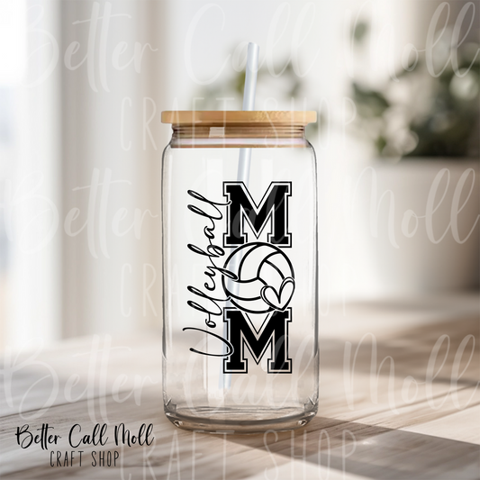 D114 - Volleyball Mom UV DTF Decal