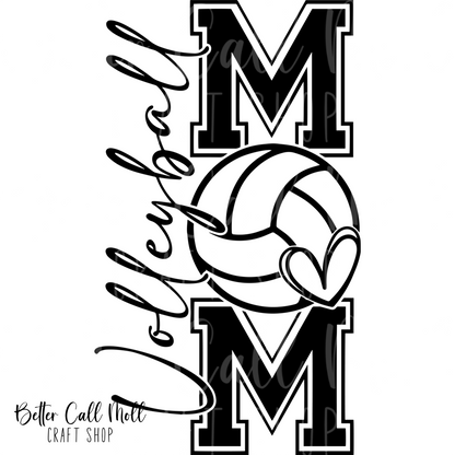 D114 - Volleyball Mom UV DTF Decal