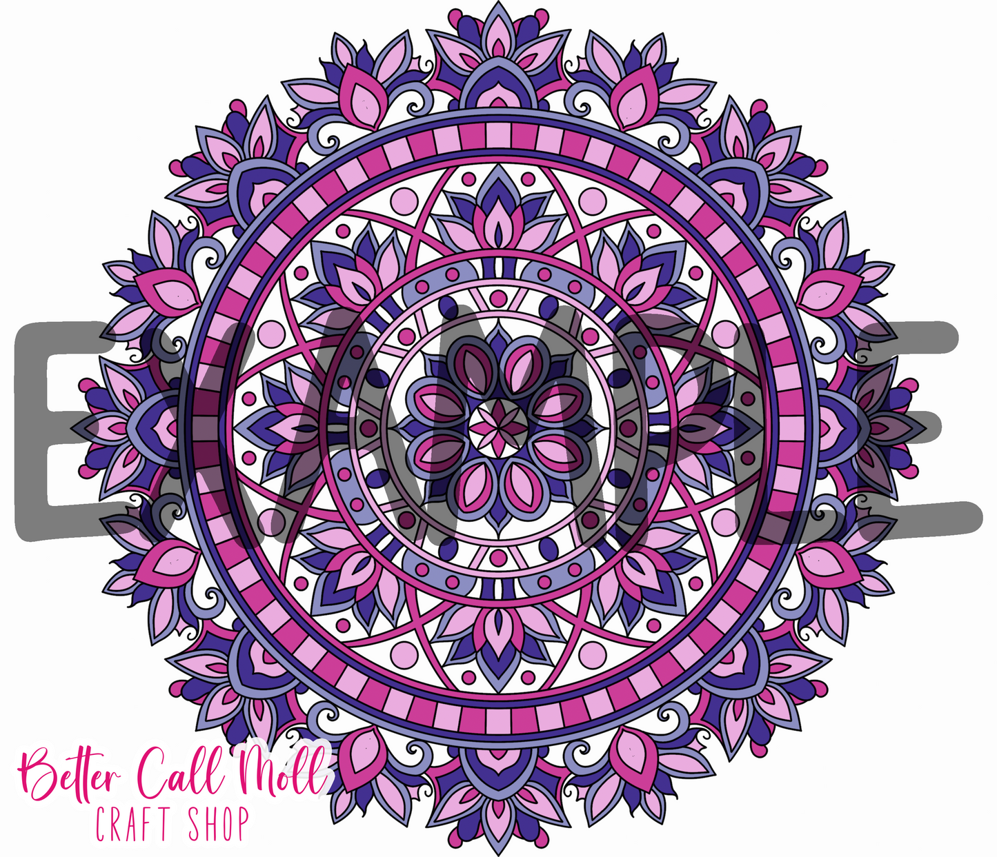 Mandala Digital Tumbler Template