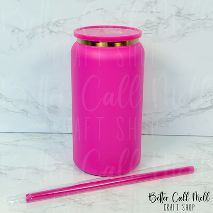 16oz Gold Plated Powder Coated STAINLESS STEEL Tumbler