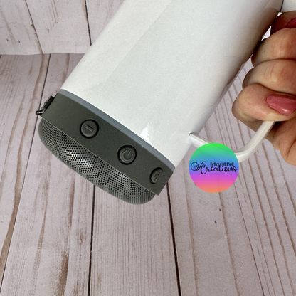 Bluetooth Speaker 14oz Sublimation Tumbler with Handle