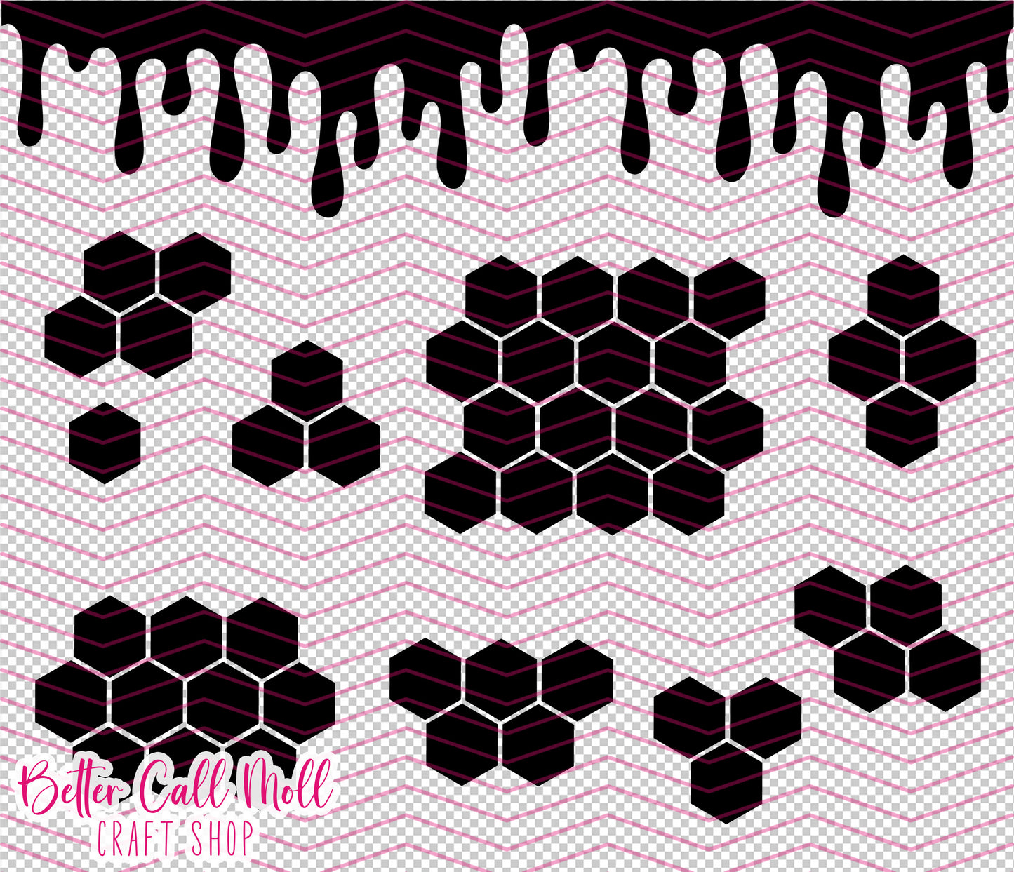 Honeycomb Digital Tumbler Template