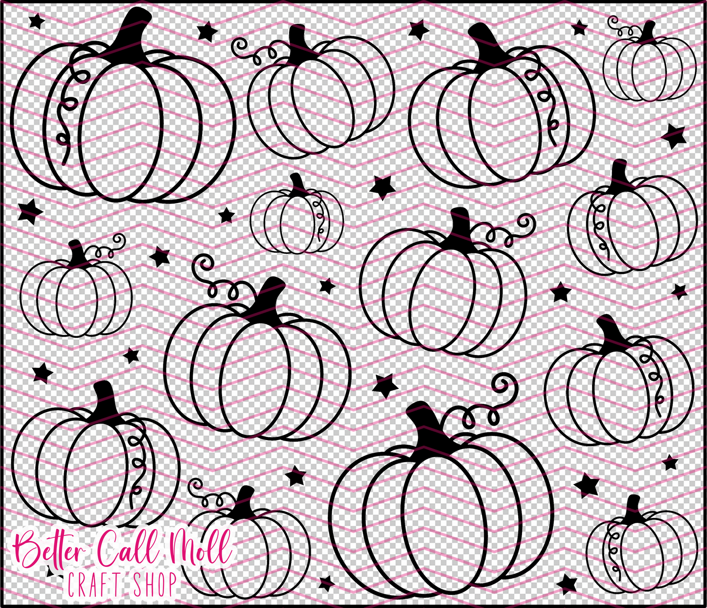 Pumpkin Digital Tumbler Template
