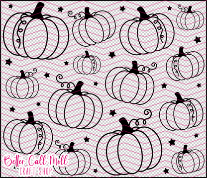 Pumpkin Digital Tumbler Template