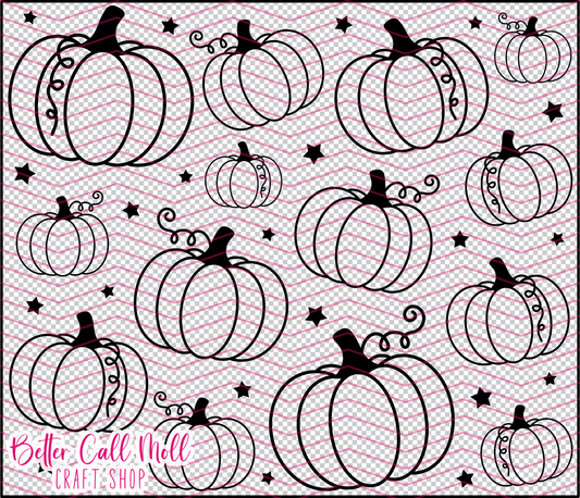 Pumpkin Digital Tumbler Template