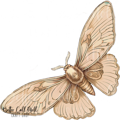 D063 - Moth 1 UV DTF Decal