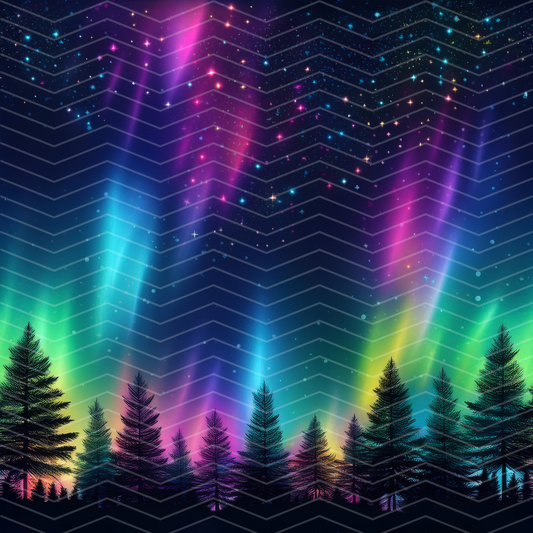 Northern Lights 1 Digital Seamless Pattern