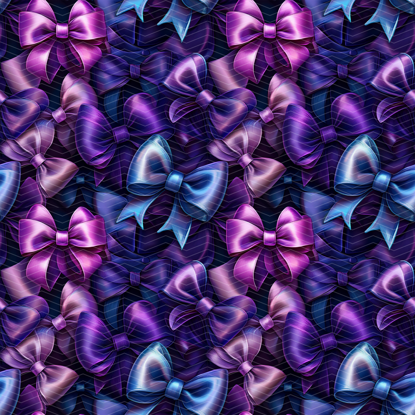 Purple and Blue Bows 1 Digital Seamless Pattern