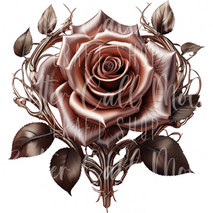 D161 - Light Pink Rose UV DTF Decal