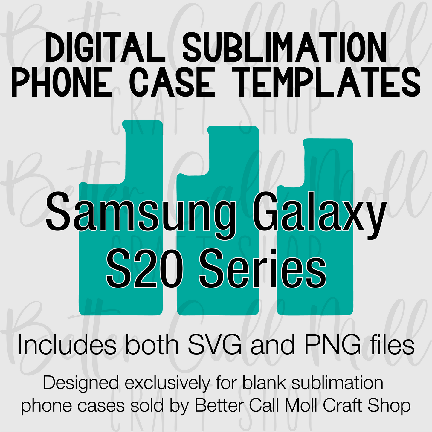 Templates For Sublimation Blank Samsung S20 Series Cases | Digital Download