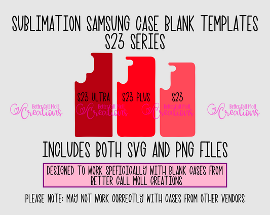 Templates For Sublimation Blank Samsung S23 Series Cases | Digital Download