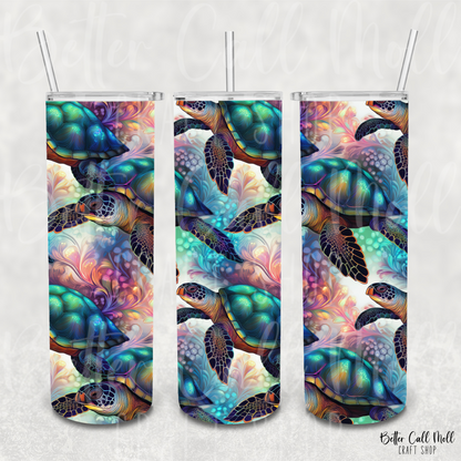 Sea Turtles 1 Digital Tumbler Wrap