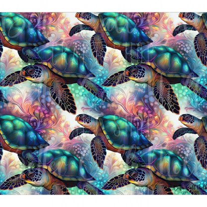 Sea Turtles 1 Digital Tumbler Wrap