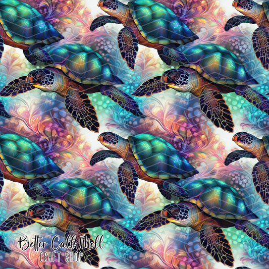 Sea Turtles 1 Tiled Printed Vinyl