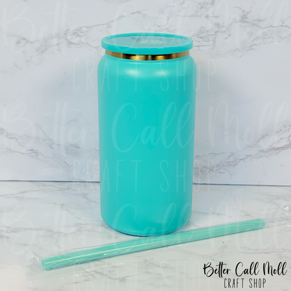 16oz Gold Plated Powder Coated STAINLESS STEEL Tumbler