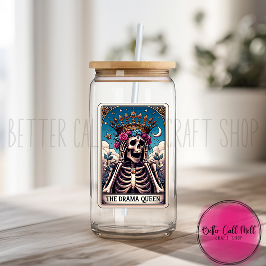 D019 - The Drama Queen Tarot UV DTF Decal