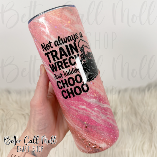 20oz Train Wreck Milky Way Insulated Stainless Steel Coated Tumbler