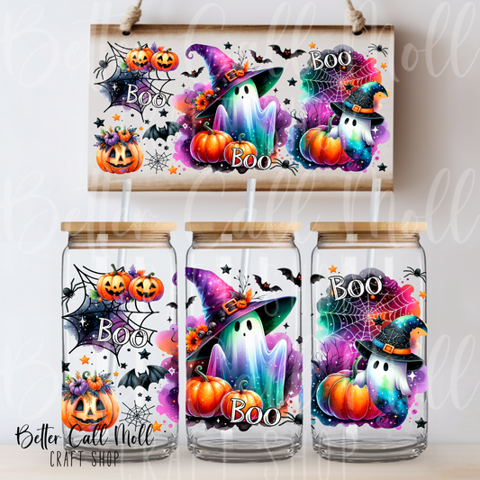 W103 - Boo UV DTF 16oz Tumbler Wrap