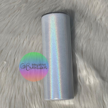 Pack of 30) 20oz Skinny Holographic Glitter Straight Tumbler – Sayers & Co.