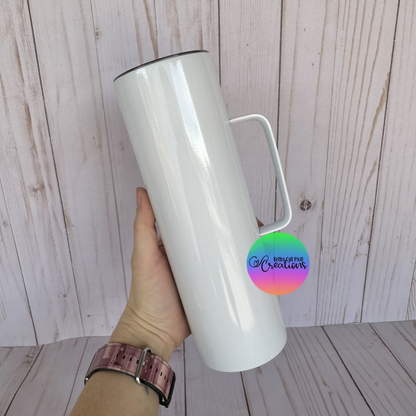30oz Glossy Skinny Sublimation Tumbler with Handle – Better Call Moll Craft  Shop