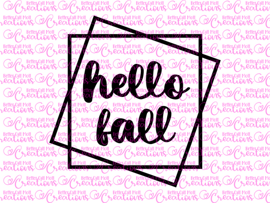 Hello Fall SVG and PNG