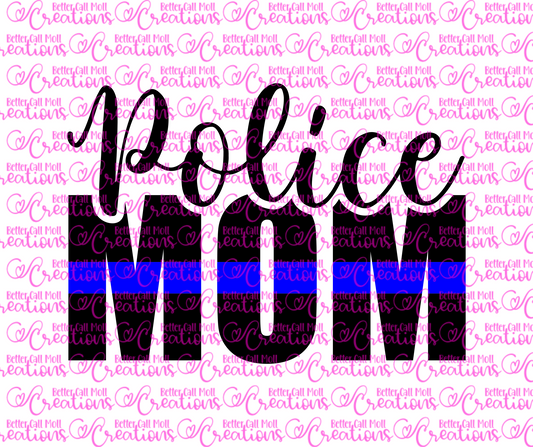 Police Mom SVG and PNG