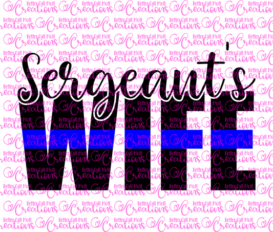Sergeants Wife SVG and PNG