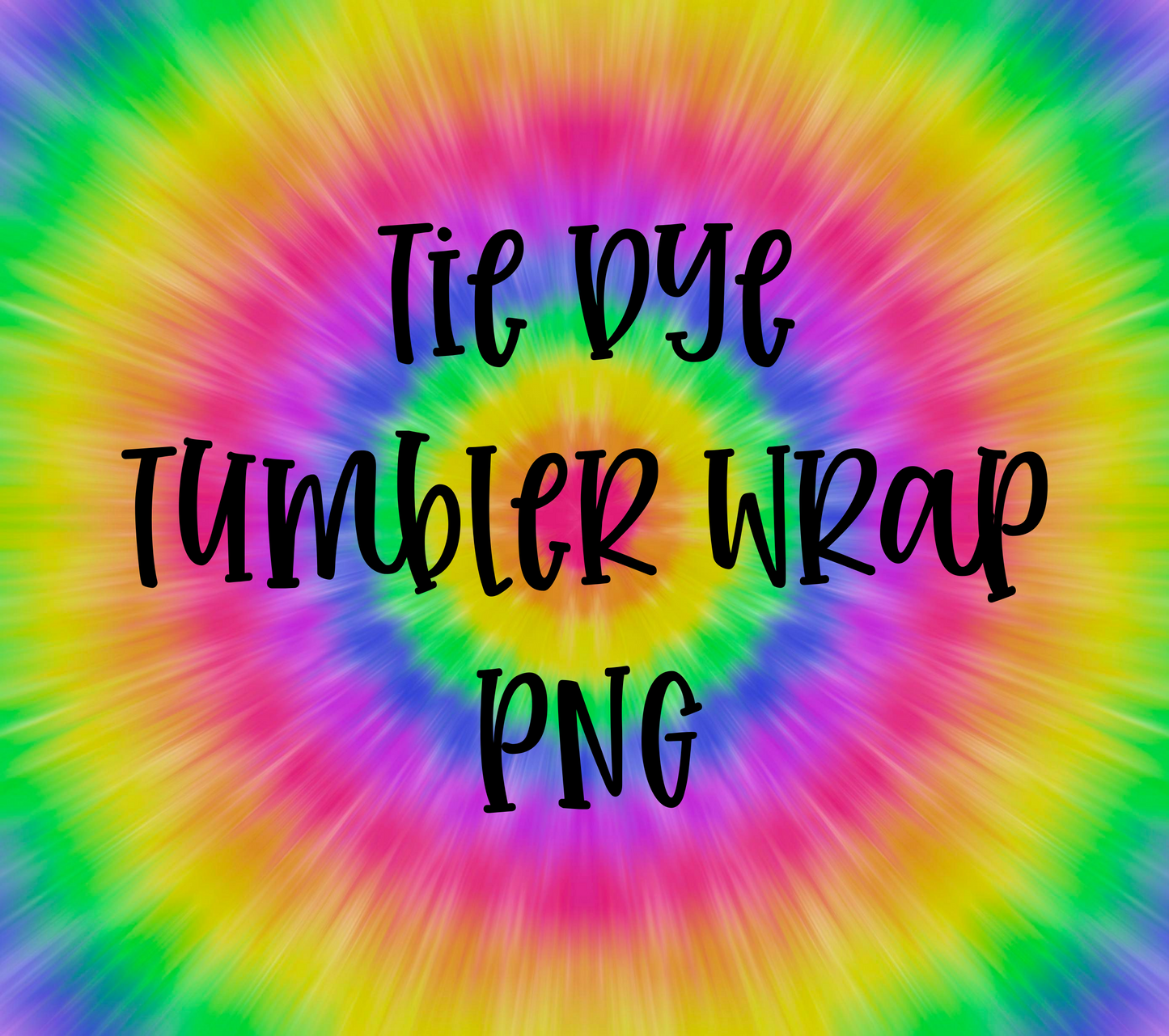 Tie Dye DIGITAL Tumbler Wrap - PNG - Sublimation or Waterslide Wrap