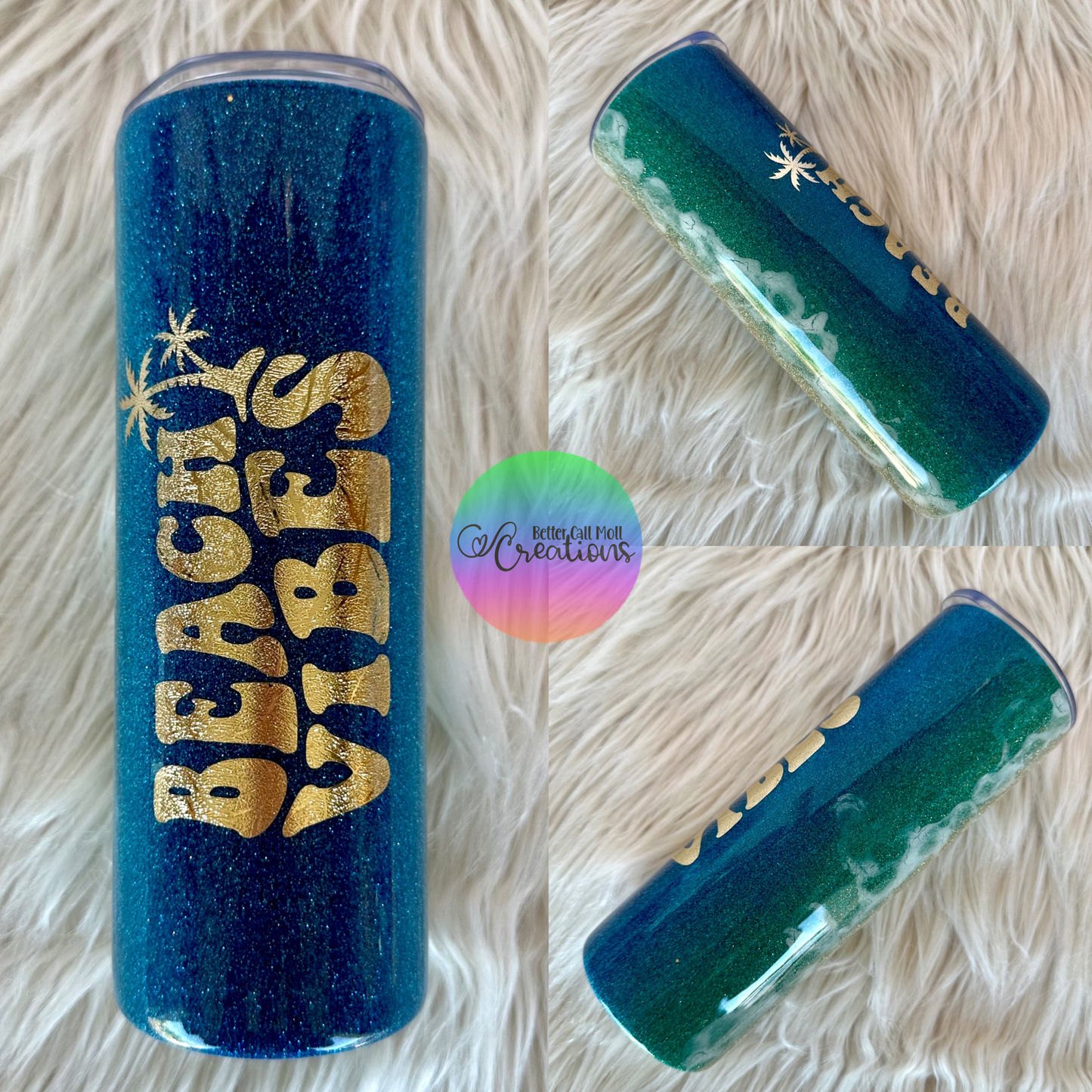 20oz Beach Vibes Insulated Stainless Steel Coated Tumbler