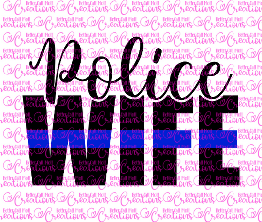 Police Wife SVG and PNG