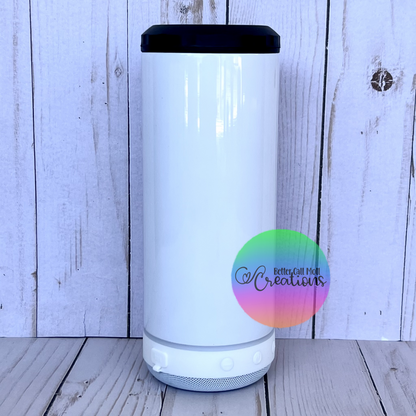 Bluetooth Speaker 4-in-1 Can Cooler Glossy Sublimation Tumbler