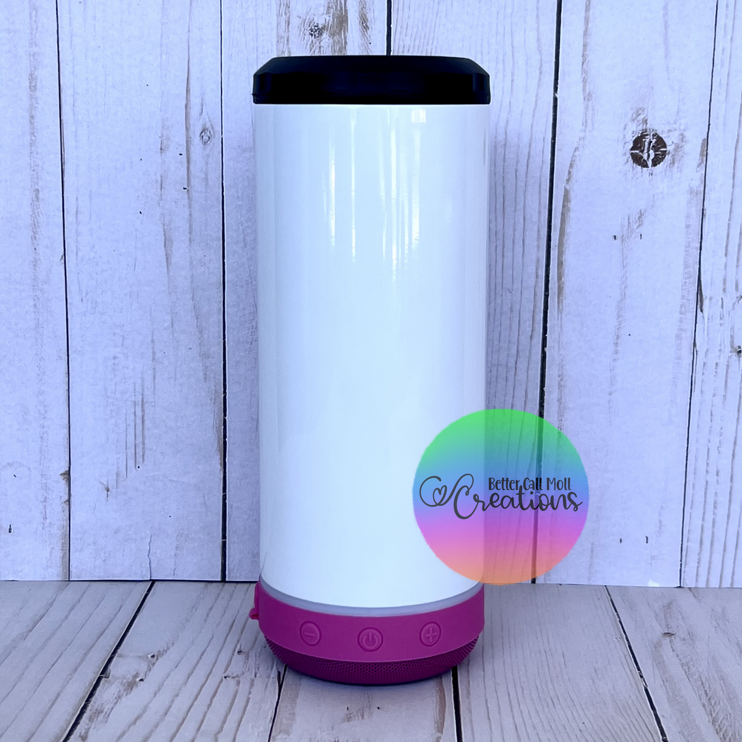 Bluetooth Speaker 4-in-1 Can Cooler Glossy Sublimation Tumbler