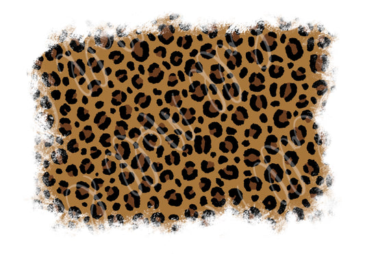 Distressed Leopard Print Background Digital PNG for Sublimation, Waterslide, Sticker, etc