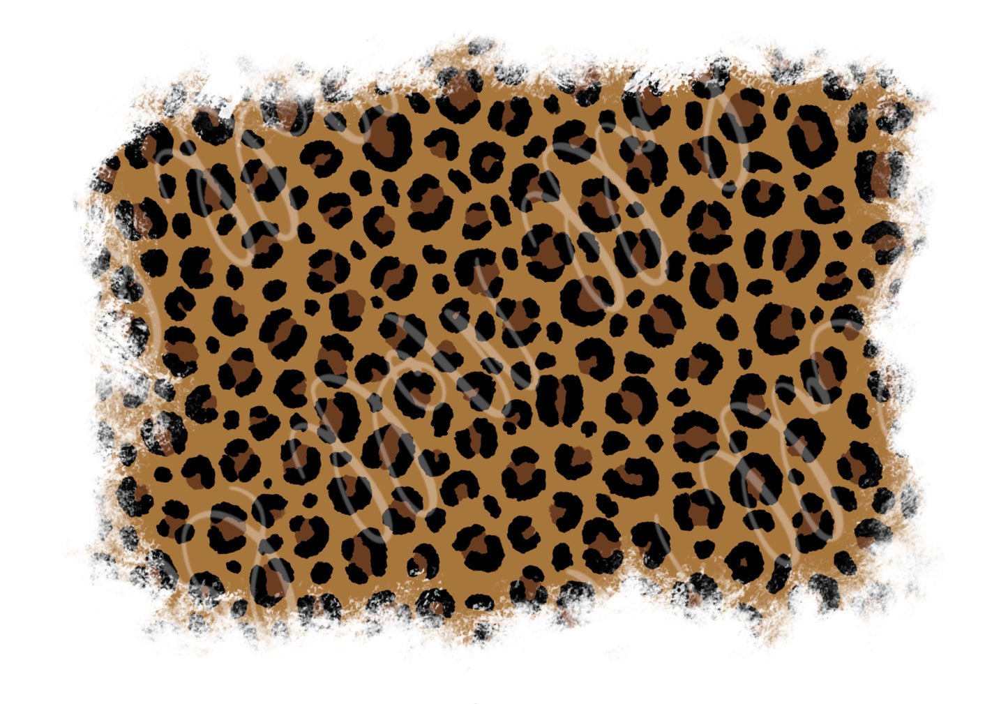 Distressed Leopard Print Background Digital PNG for Sublimation