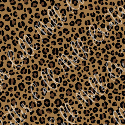 Seamless Leopard Print Pattern Digital PNG for Sublimation, Waterslide, Sticker, etc