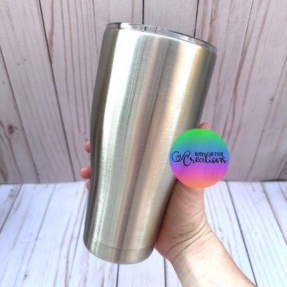 30oz Smooth Curve Stainless Steel Tumbler